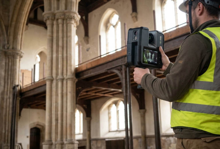 Pemetaan-3D-Area-Kompleks-dengan-FJD-Trion-P1-Laser-Scanner-Geometa